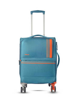 TIMUS - Sportive 20 Inch Cabin Soft-Sided Trolley Bag - Blue