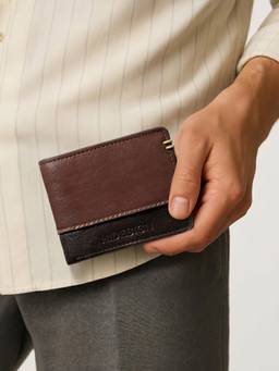 Hidesign - Genuine Leather Viscounti W1 Tan Tri Fold