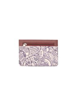 Zouk - Colaba Shirin Ava Card Case - Black And Beige Vegan Leather Card Holder