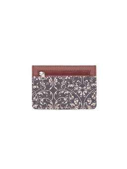Zouk - Lattice Lace Ava Vegan Leather Compact Card Holder - Black