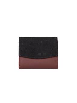 Zouk - Jet Black Sia Bi-Fold Wallet - Black Vegan Leather Wallet For Men