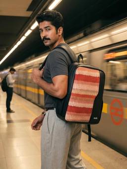 Zouk - Horizon Mens Laptop Shoulder Backpack With Padded Compartment Brown