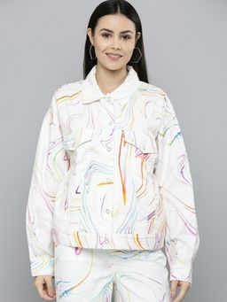 Levi's - Womens Multi-color Shirt Collar Trucker Jacket