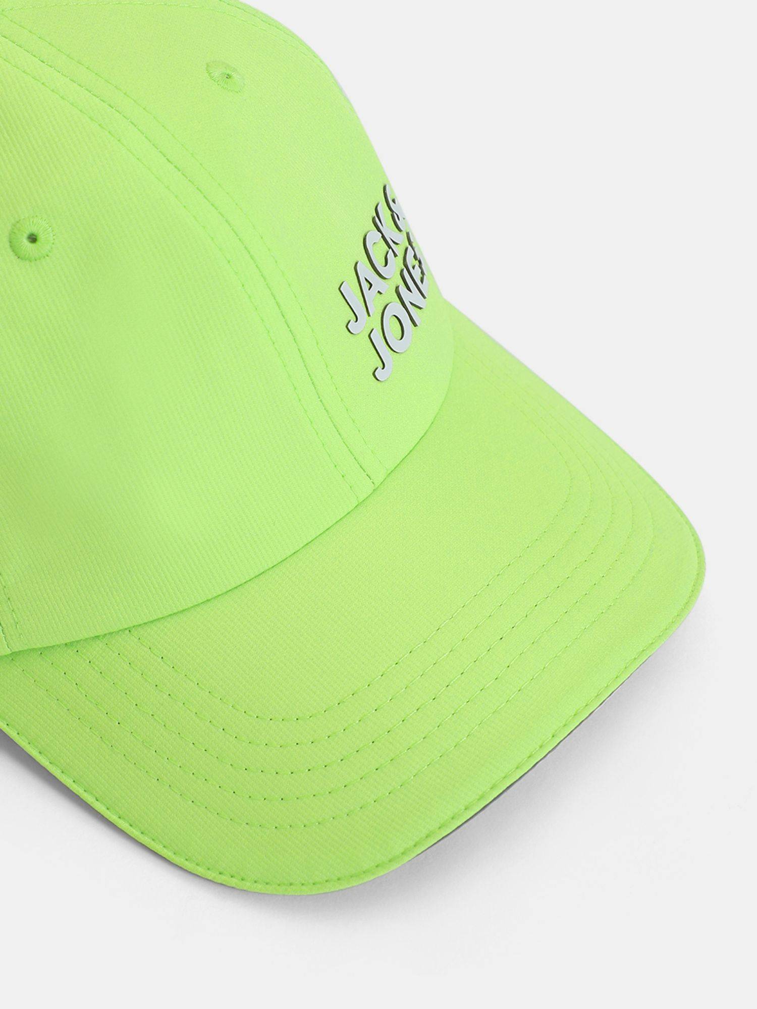 Buy Jack & Jones Mens Neon Green Logo Print Activewear Baseball