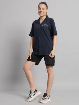 Griffel - Navy Shirt And Shorts (Set of 2)