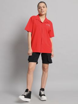 Griffel - Red Shirt And Shorts (Set of 2)