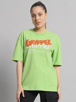 Griffel - Women Puff Logo Oversized T-Shirt