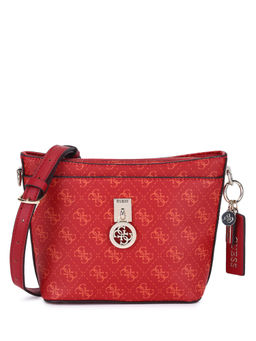 Guess - Red Jensen Sling And Crossbody Bag (Set of 2)