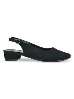 ROCIA - By Regal Black Women Solid Sling Back Pumps