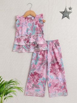 The Magic Wand - Pink Sleeveless Floral Print Co-Ord
