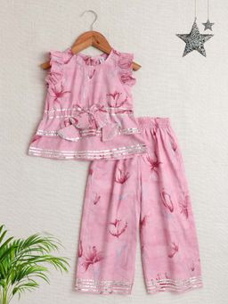 The Magic Wand - Pink Sleeveless Floral Print Co-Ord