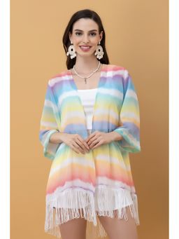 PURYS - Multi-Color Ombre Kimono Style Shrug