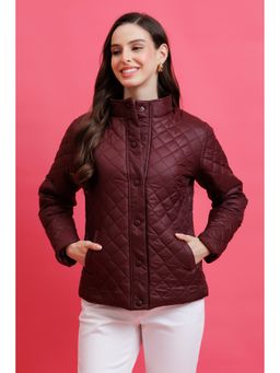 PURYS - Wine Quilted Jacket