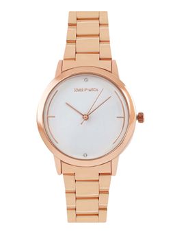 Joker and Witch - Joker & Witch Luna White Dial Rose Gold Metallic Link Strap Round Analog Womens Watch