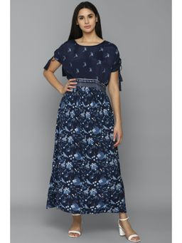 Allen Solly - Navy Printed Dress