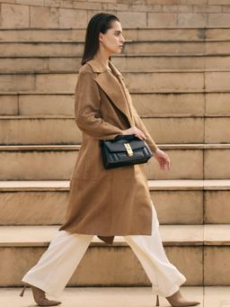 Hoche Paris - The H Leather Sling Bag - Black