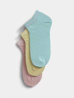 Jack & Jones - Men Solid Multi-Color Pack of 3 Socks