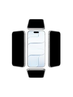 GRIPP - Black 360 Degree True Privacy Tempered Glass Screen Protector for Iphone Air