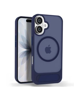 GRIPP - Navy Blue Bolt Mag-Safe Case with Kickstand for Iphone 17