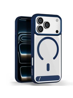 GRIPP - Navy Blue Clarion Mag-Safe Shock-Proof Bumper Back Cover with Kickstand