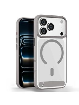 GRIPP - Grey Clarion Mag-Safe Shock-Proof Bumper Back Cover with Kickstand