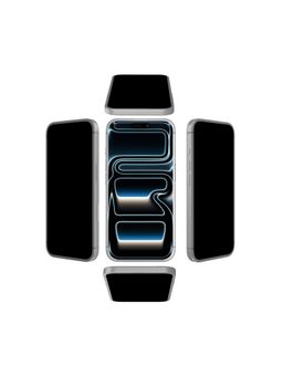 GRIPP - Black 360 Degree True Privacy Tempered Glass Screen Protector for iPhone 17 Pro Max