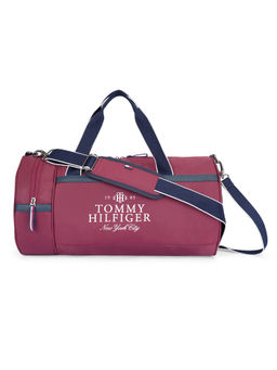 Tommy Hilfiger - Duffel Bag for Men Gym Bag Tototwa Wine with Detachable Strap