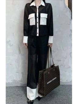 Loveable Creations By Muskan - Women Black Cotton Solid Co-Ord Set