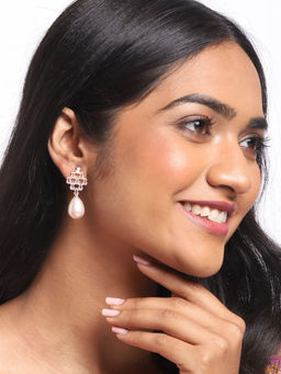 Blueberry - Petra Pearl Drop Earrings