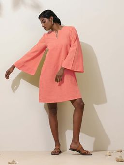 trueBrowns - Women Pink Solid Mini Dress