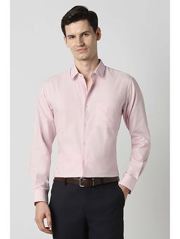 Peter England - Men Pink Nuvo Fit Full Sleeves Shirt