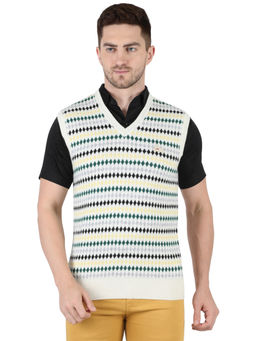 Monte Carlo - Men Blue Wool Sweater