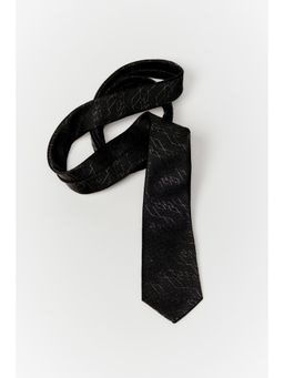 H&M - Men Black Patterned Tie