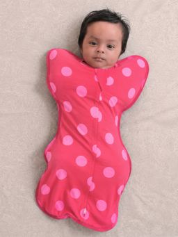 The Boo Boo Club - Cotton Polka Dot Printed Arms Up Sleeping Pod for Baby