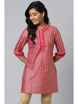 Aurelia - Pink Georgette Short Plus Size Kurti