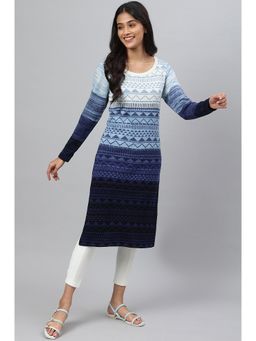 Aurelia - Multi Color Acrylic Charm Plus Size Kurta