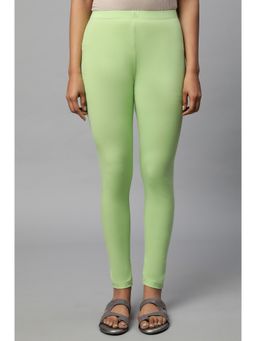 Elleven - Green Cotton Lycra Leggings