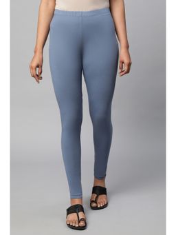 Aurelia - Grey Cotton Lycra Leggings