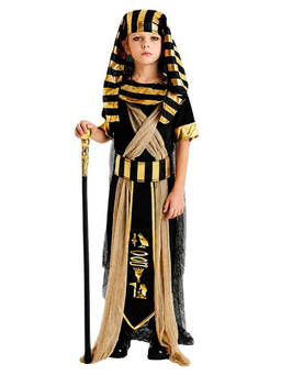 Little Surprise Box - Black/Gold Egyptian Boy, Kids Halloween Costume Dress Up For Boys