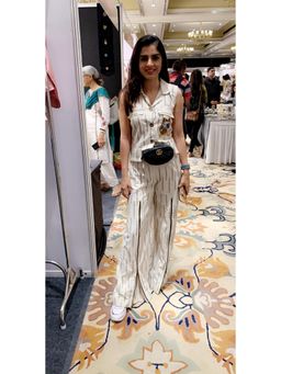 Ombrello - White Embroidered Co-Ord (Set of 2)