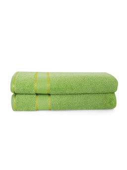 Layers - Everfresh 380 Gsm Green Hand Towels (Pack Of 2) (M)