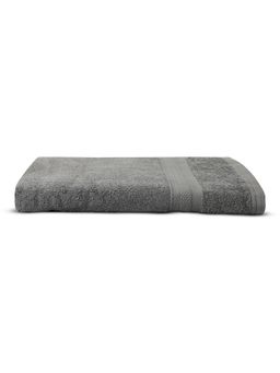 Layers - Aqua Plush 450 Gsm Grey Bath Towel (L)