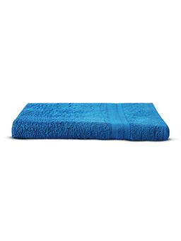 Layers - Aqua Plush 450 Gsm Blue Bath Towel (L)