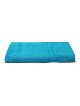 Layers - Aqua Plush 450 Gsm Blue Bath Towel (L)