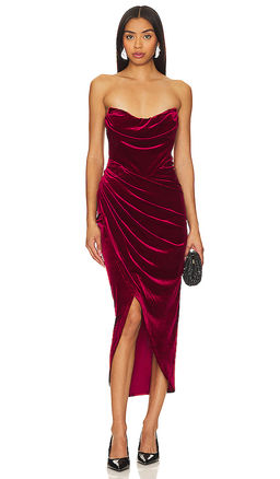ASTR the Label - Meghan Velvet Dress