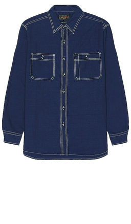 Beams Plus - Work Indigo Chambray Shirt