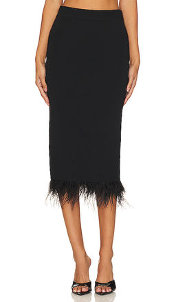 Central Park West - Sylvie Marabou Sweep Skirt