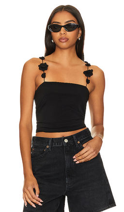 Musier Paris - Ballata Top With Flower Straps