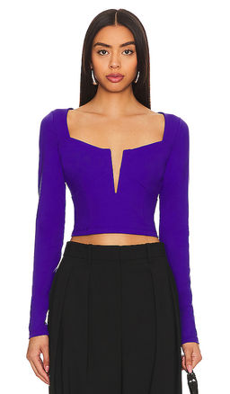 Susana Monaco - Corset Long Sleeve Top