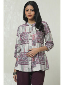 Soch - Women Multi-Color Linen Ethnic Motifs Tunic